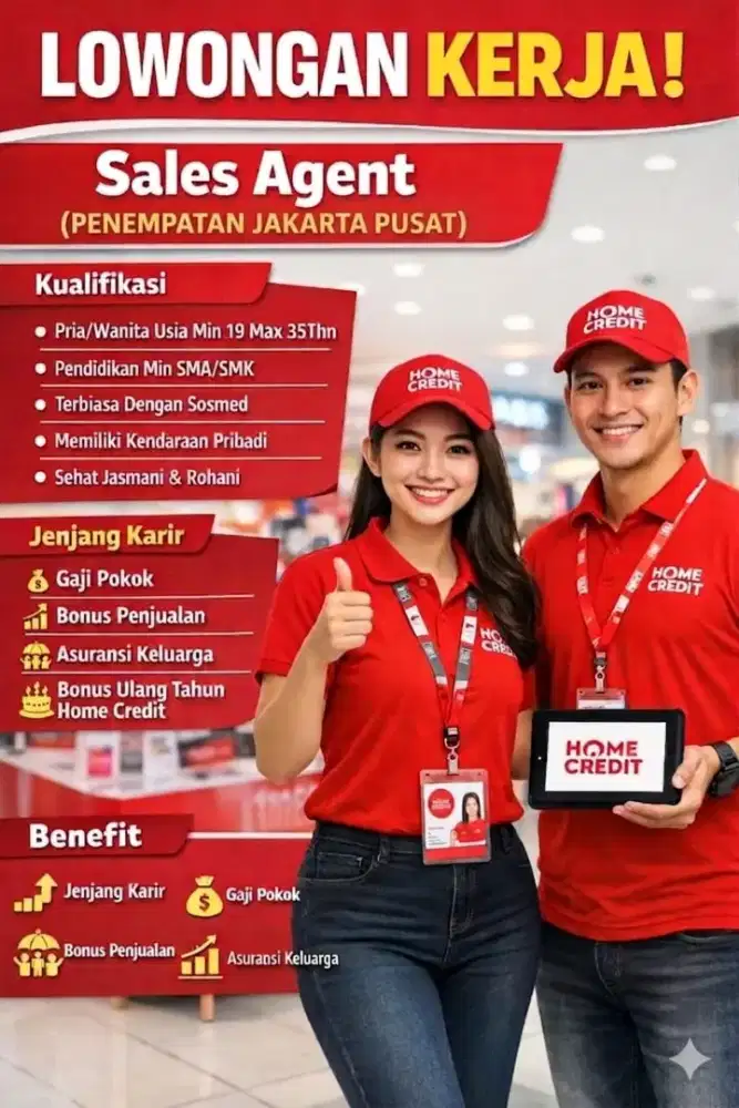 Lowongan Kerja Sales Home Credit Kokas