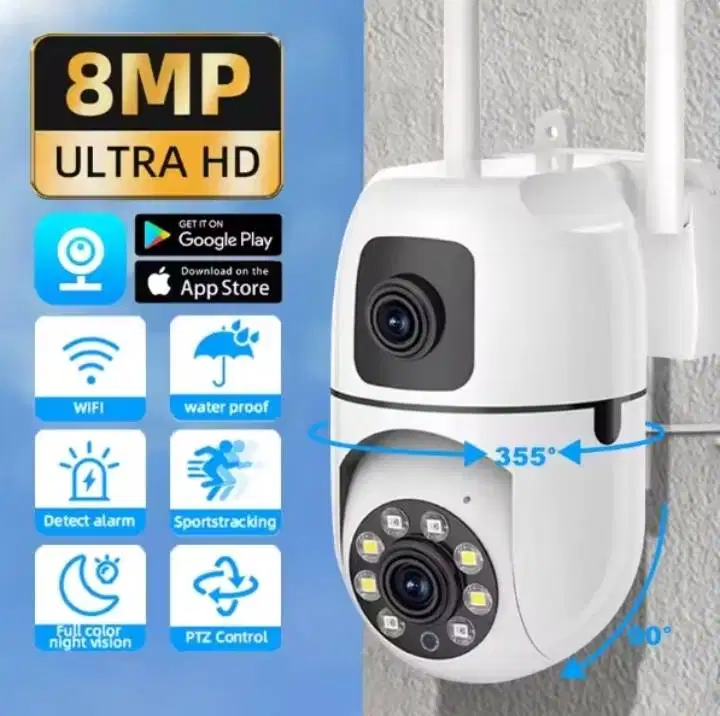 CCTV Outdoor 8Mp Full HD IP Camera. 300-400rb (pemasangan plus instal)