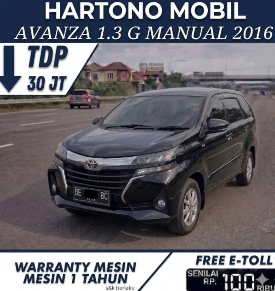 Avanza 1.3 G Manual 2016