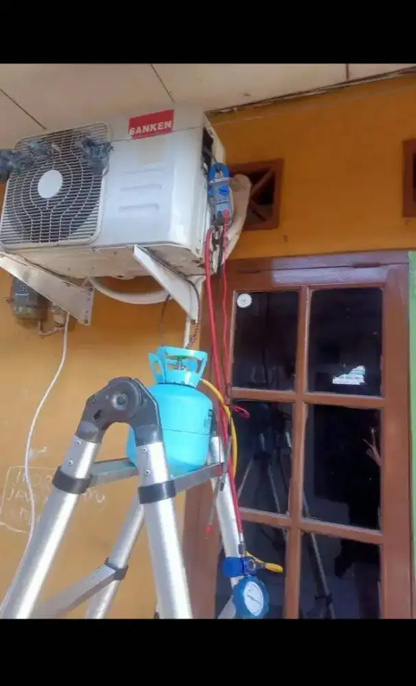 Terima service AC, mesin cuci, kulkas, pompa air, bongpas AC dll