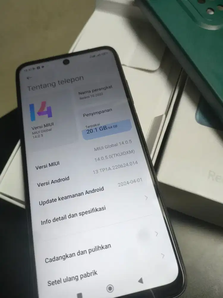 Redmi 10 2022 4/64 fullset normall
