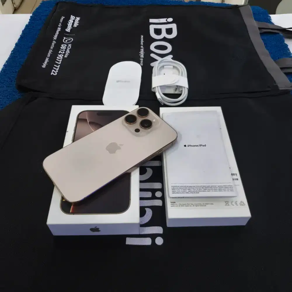 Iphone 16 Pro 512GB 99% Like new BH 91% cc 545 Grs resmi iBox