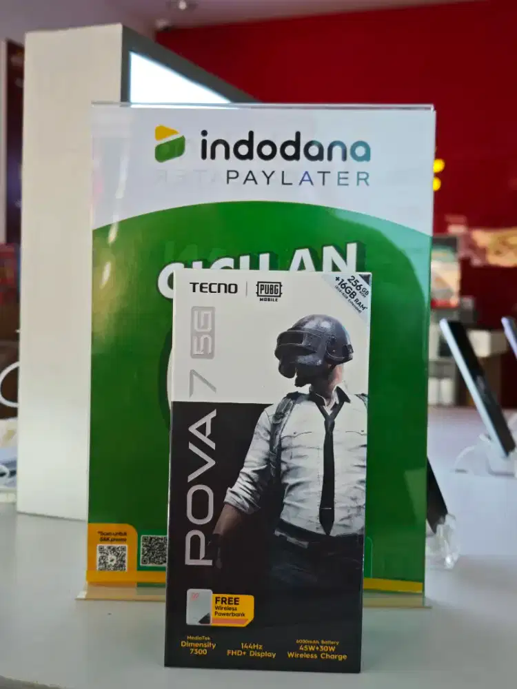 Tecno POVA 7 5G 8/256GB cash dan kredit tersedia