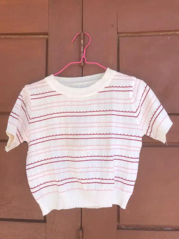 Baju Atasan Rib Crop Top