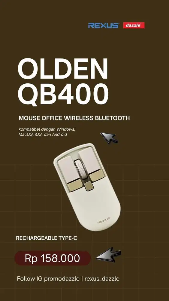 Mouse wireless Rexus QB400