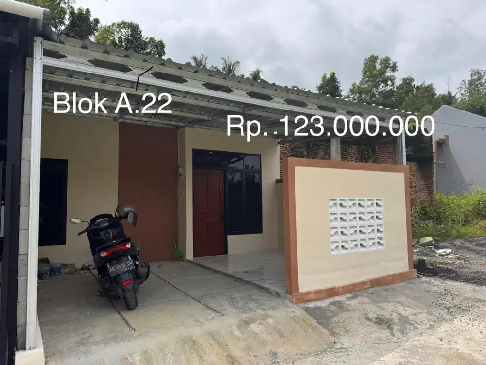 Aset BTN Jogja. Rumah & kavling siap bangun dalam perumahan. Perum Cluster Triwidadi, Pajangan, Bantul