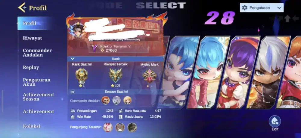 AKUN MAGIC CHESS GOGO (MCGG) SULTAN