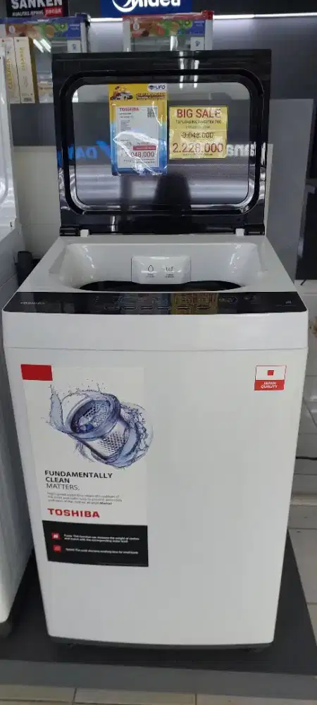 Toshiba top loading inverter 7kg Kredit DP 0