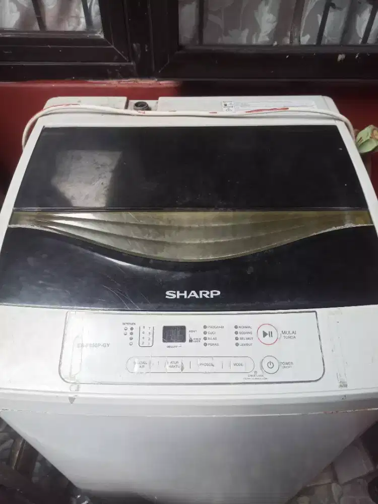 Mesin Cuci 1 Tabung (Top Loading) merek Sharp ES-F950P-GY Second