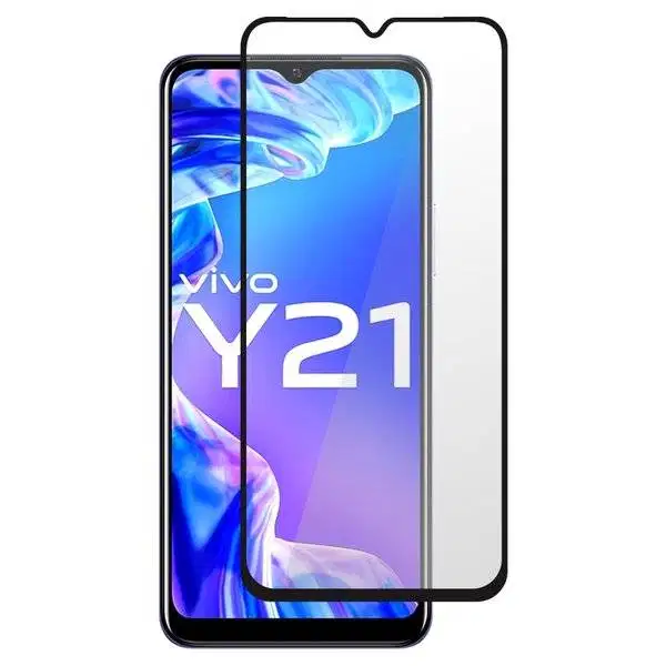 Tempered Glass Color Side Full Vivo Y21