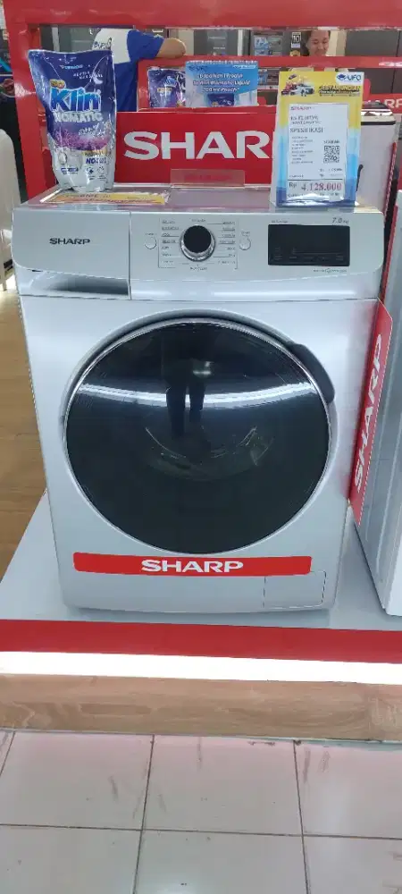 Sharp Front Loading 7Kg Kredit Tanpa DP Langsung ACC