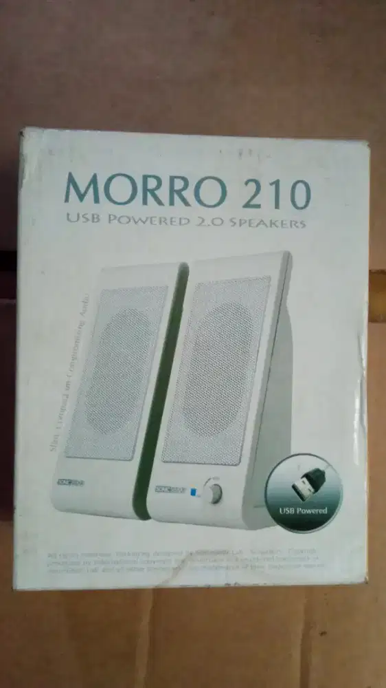 Dijual: speaker USB powered 2,0 speakers,Sonic Gear, Morro210 putih