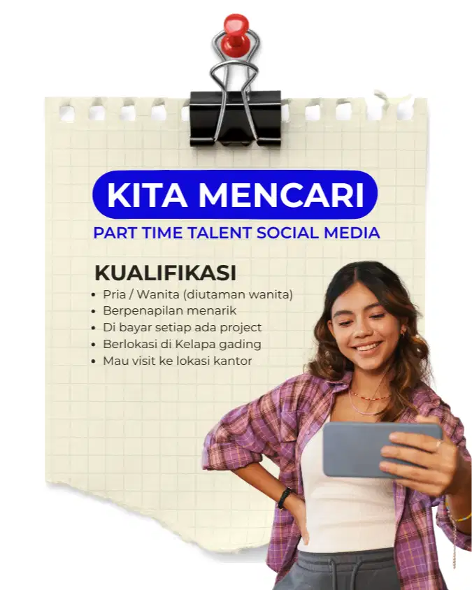 Loker untuk freelance Talent