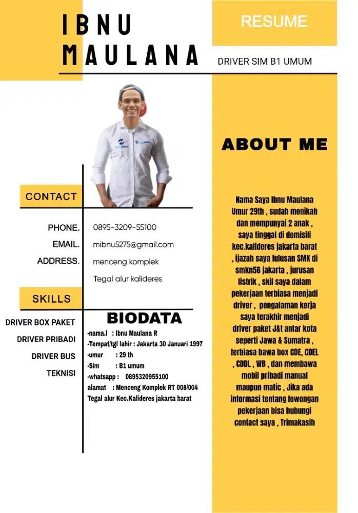 Info lowongan driver