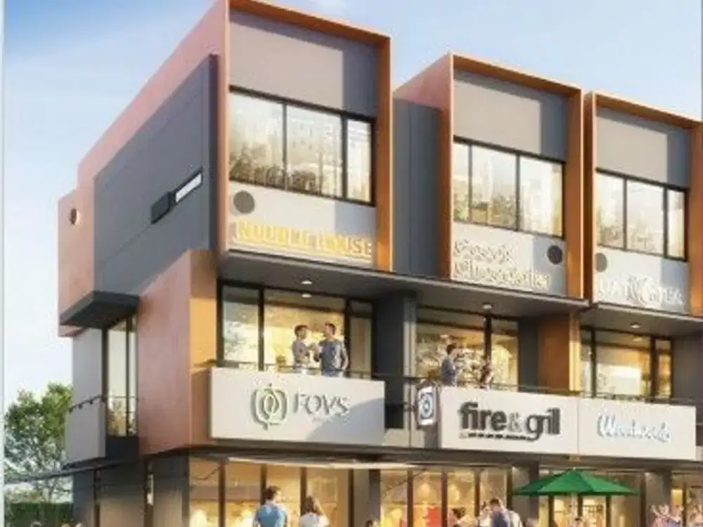 Termurah & Traffic Tinggi Ruko 3 Lantai, Backyard, Free PPN Soho Modern Park Serpong Karawaci