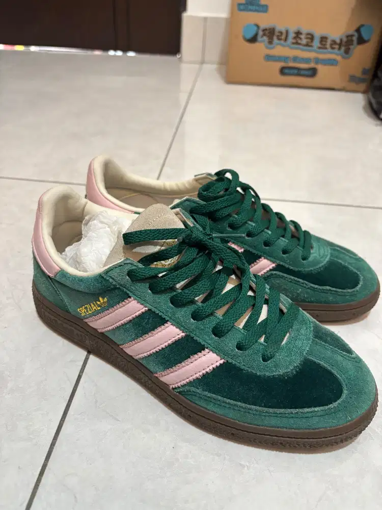 ADIDAS HANDBALL SPEZIAL VELVET GREEN PINK ORIGINAL