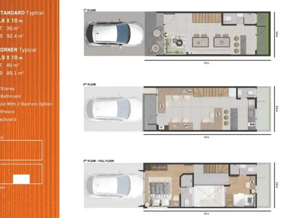 Traffic tinggi Ruko 3 Lantai, Backyard, Free PPN SOHO Modern Park Serpong Karawaci