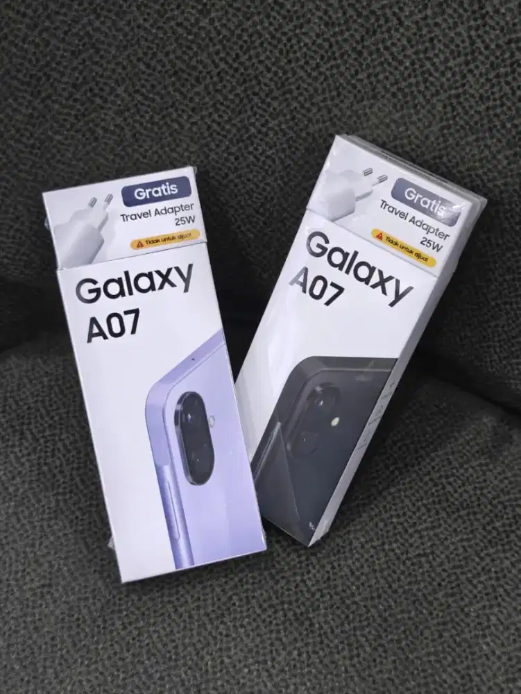 SAMSUNG A07 4/64GB FREE ADAPTOR 25W + SOFTCASE GARANSI RESMI