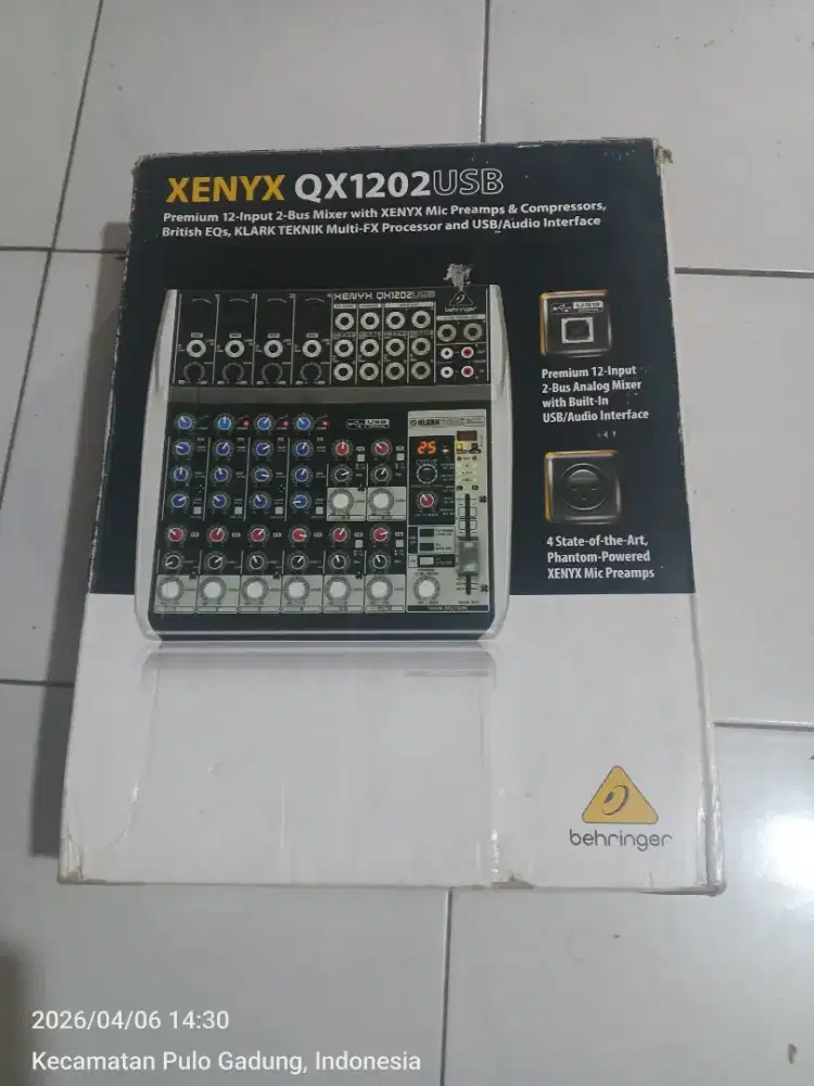 Jual mixer behringer XENYX QX1202 USB