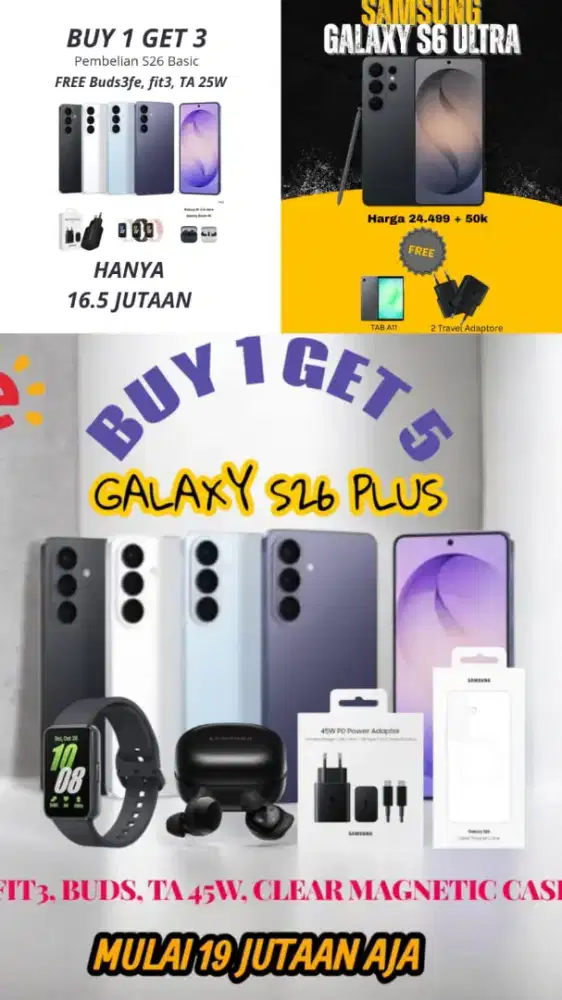 SAMSUNG S26 ULTRA RAM 12/256GB TERBARU BISA KREDIT TRIPEL ZERO