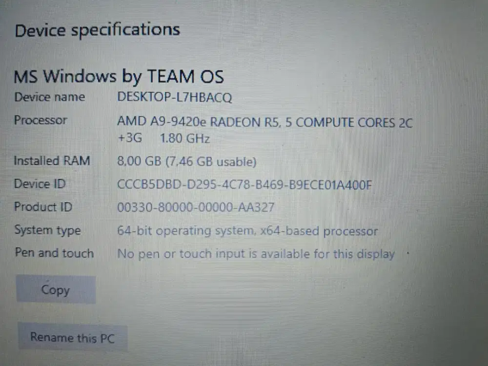 Dell inspiron 11 3180 amd a9
