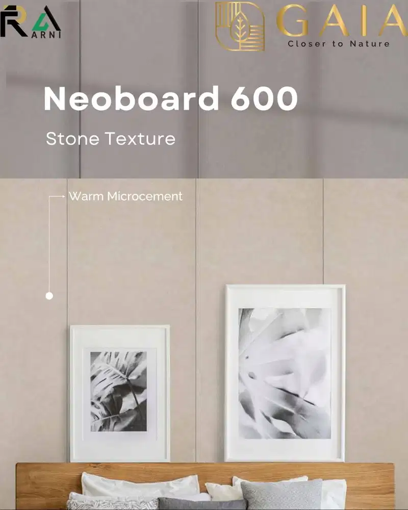 Neoboard 600 Stone Texture 8x600x2900 mm – Wall Panel Dinding Motif