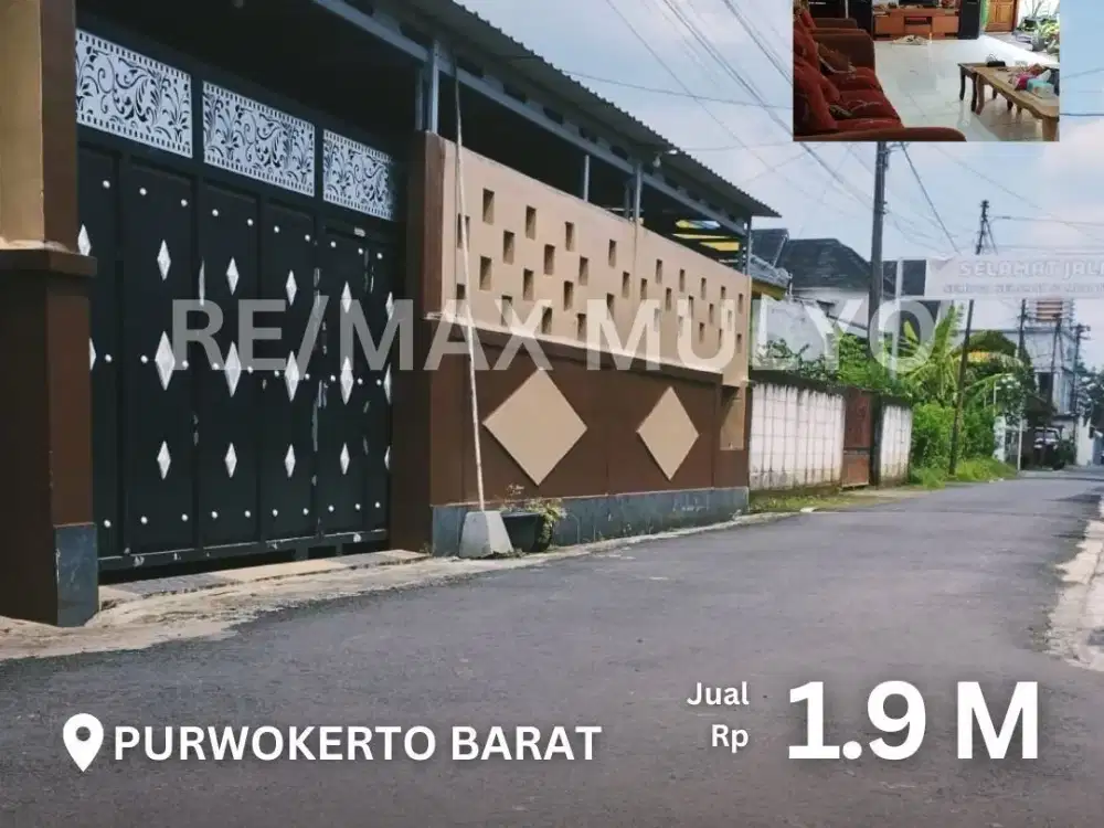 Dijual Rumah Cantik dan Luas, Siap Huni Area Purwokerto Barat