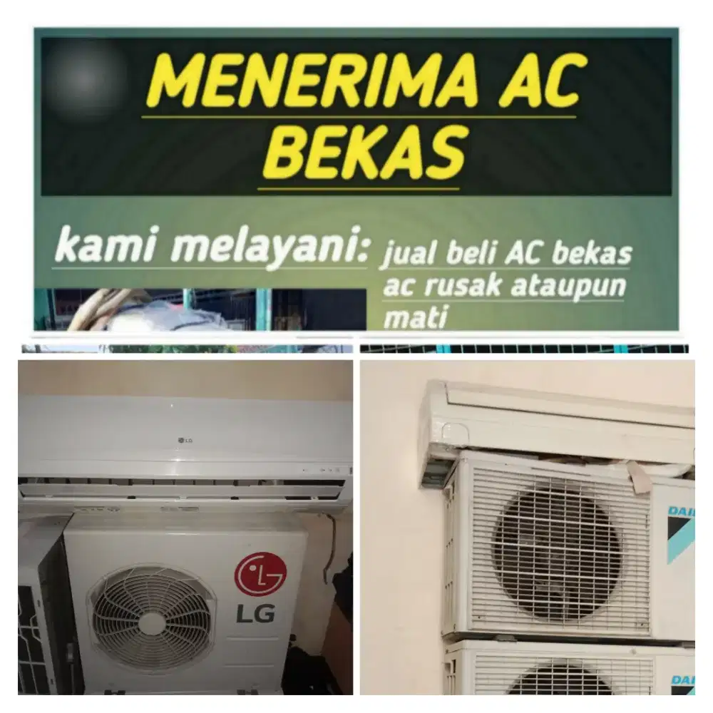 Terima ac bekas rusak