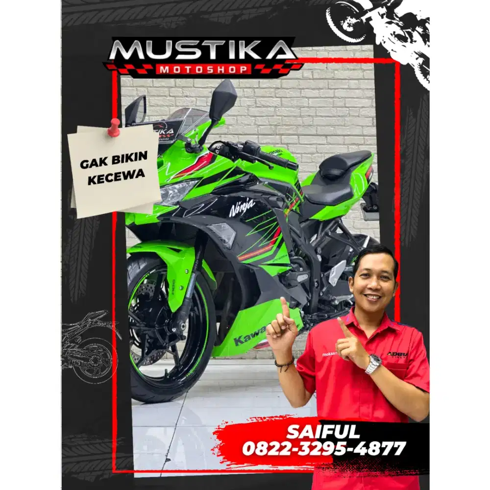 Odo 5rb Istimewa!!Kawasaki ZX25RR 2023 Plat Jatim Full Paper-Mustika