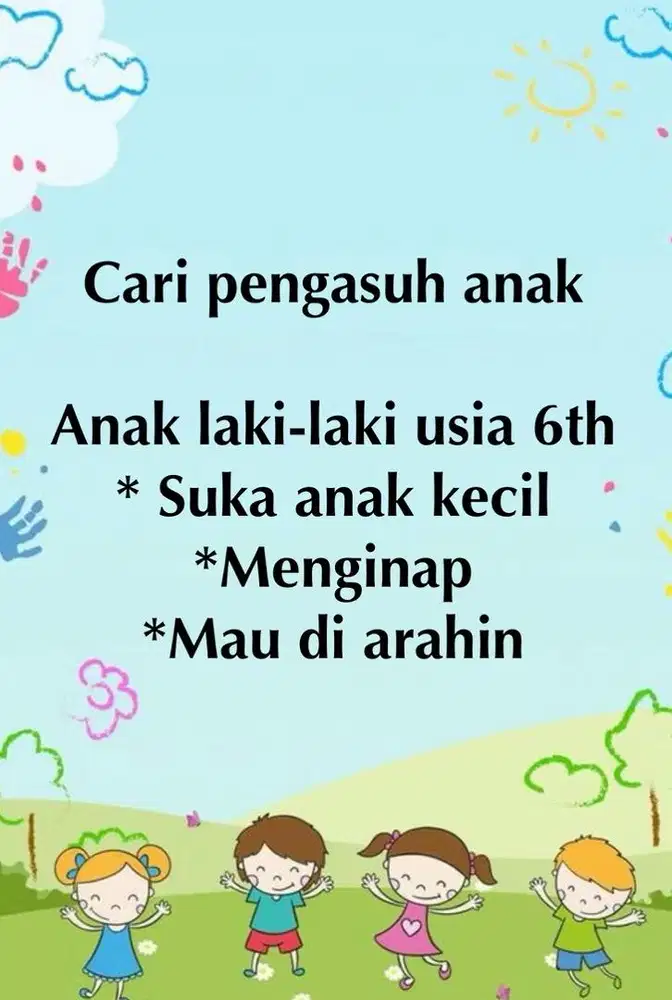 Cari pengasuh anak