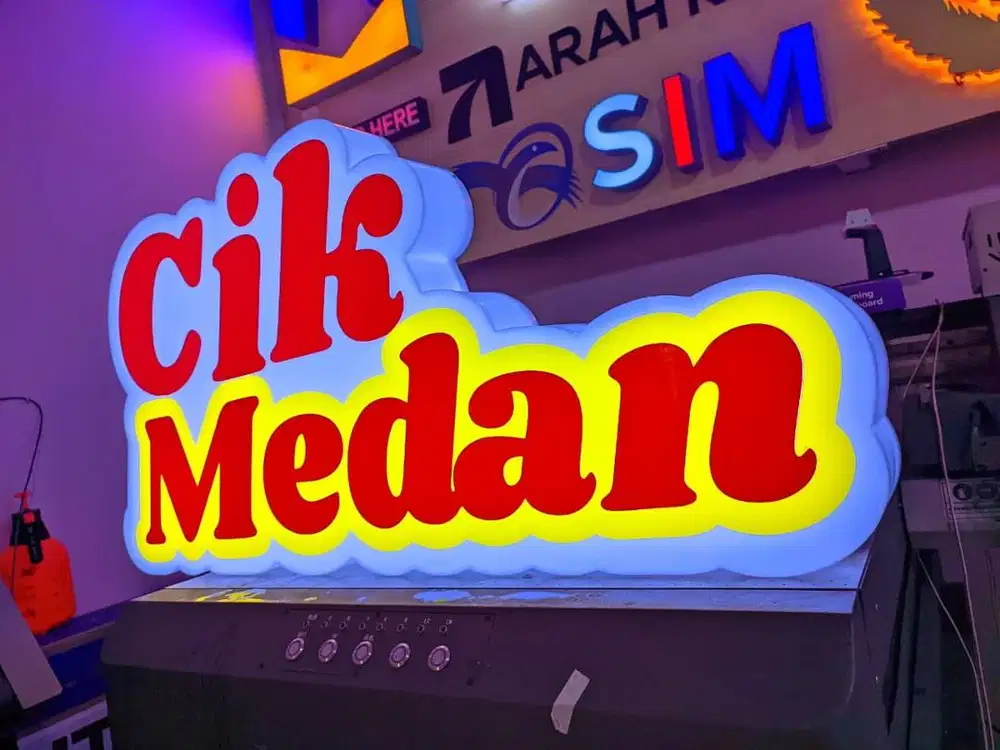 Neon box | akrilik | huruf  timbul | logo custom | signage | murah