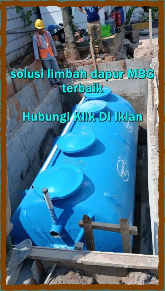 instalasi limbah dapur MBG - IPAL Dapur BGN