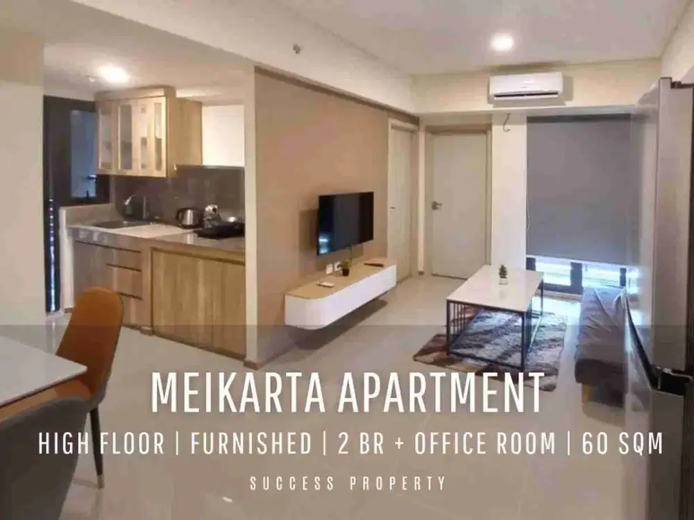 For Sell and Rent! Meikarta Apartment Tower Spearwood 2 BR + Office Room HighFloor with City View