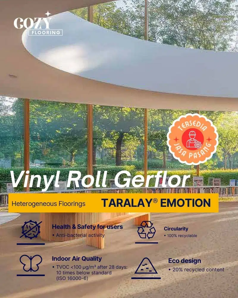 Vinyl roll Gerflor Taralay Emotion | Vinyl Rumah sakit motif