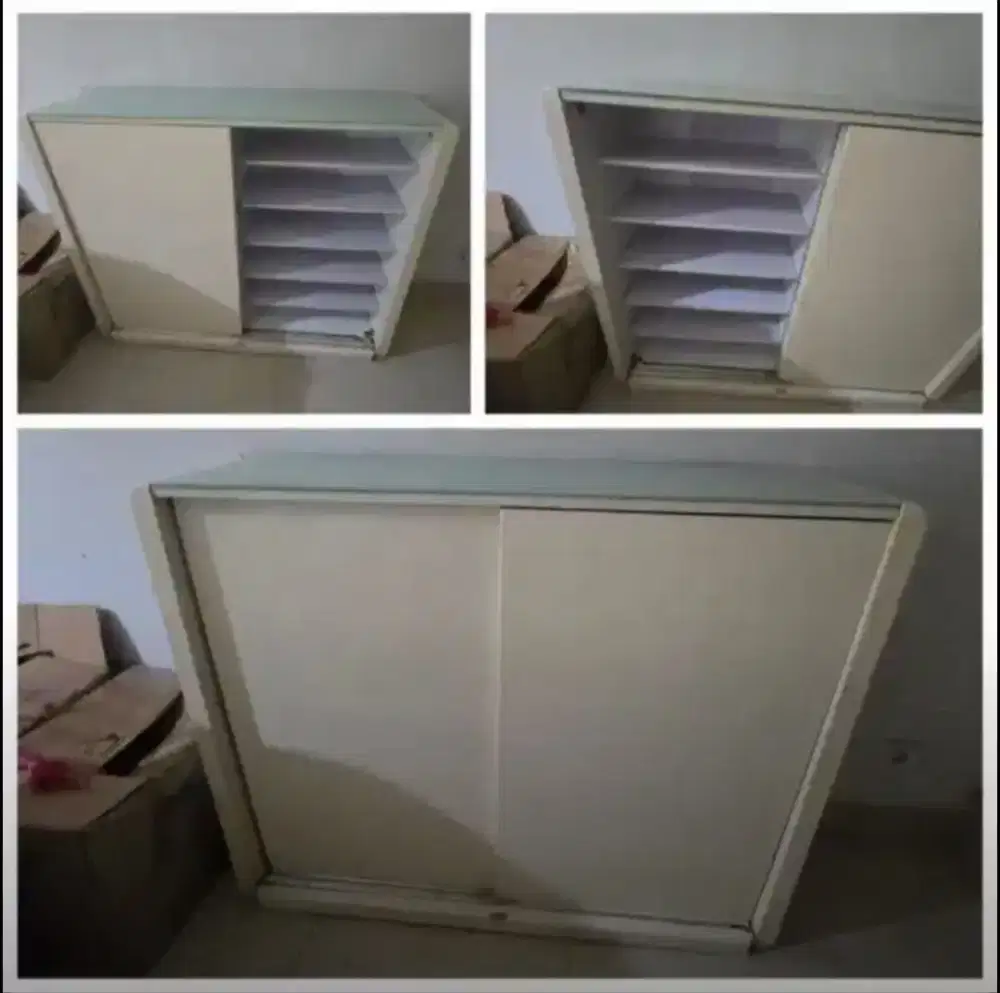 Jual murah rak sepatu INFORMA sliding door,ukuran 125x39x100cm,900nego