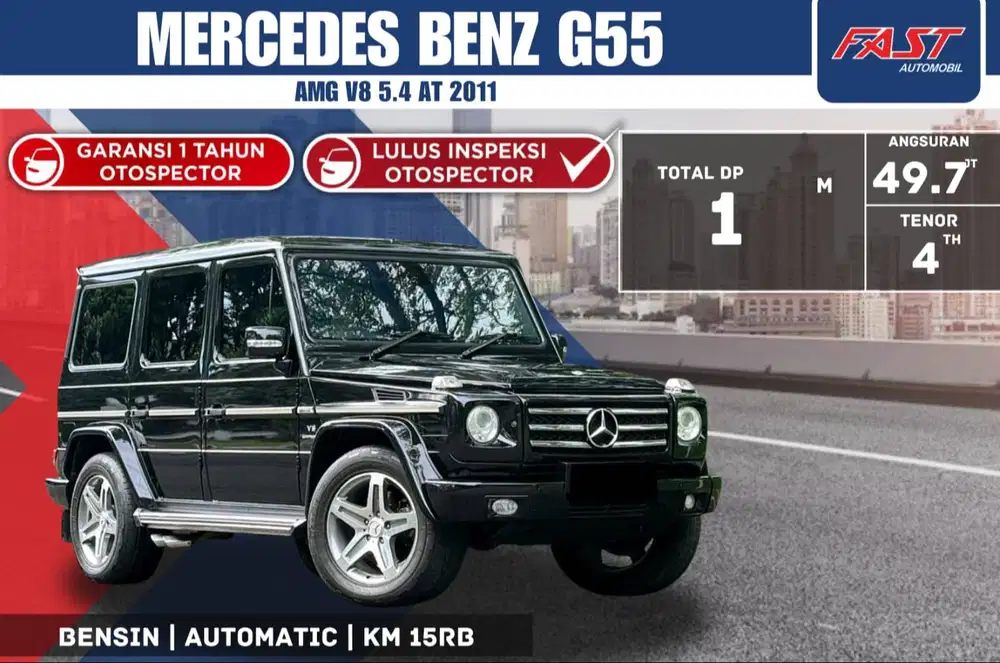MERCEDES BENZ G 55 AMG V8 ANTIK 2011 LOW KM.15RB & PAJAK PANJANG