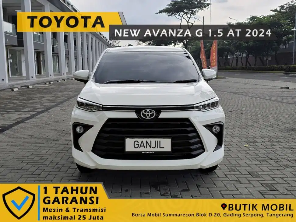 New Avanza G 1.5 AT 2024 Putih