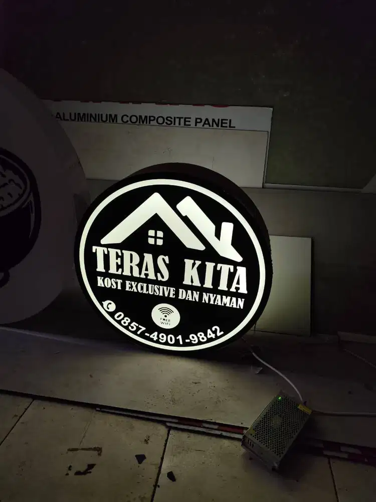 Neon box | papan nama | Huruf timbul | reklame | acrylic | billboard