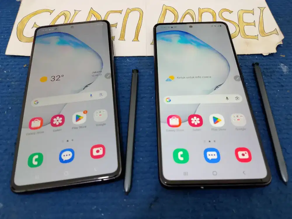 Samsung Note 10 Lite S pen(128Gb/Ram 8Gb)Ori Perfect#Golden Ponsel