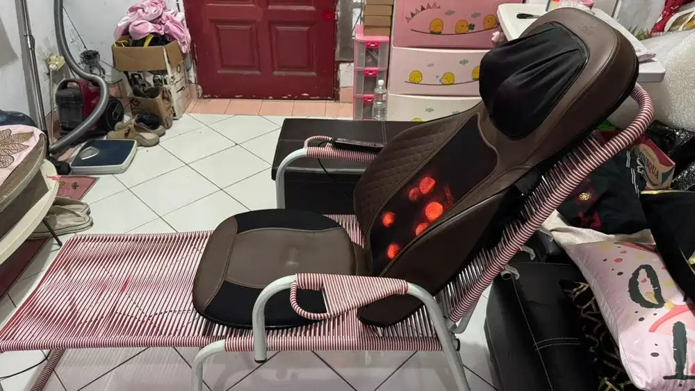 Kursi pijat lexata set dengan kursi panjang. (bisa dimobil)