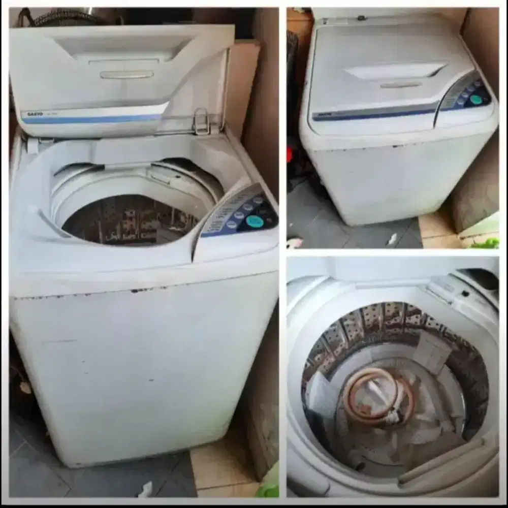 Jual murah mesin cuci SANYO tipe ASW-80S1T msh normal, 600 rb bs nego