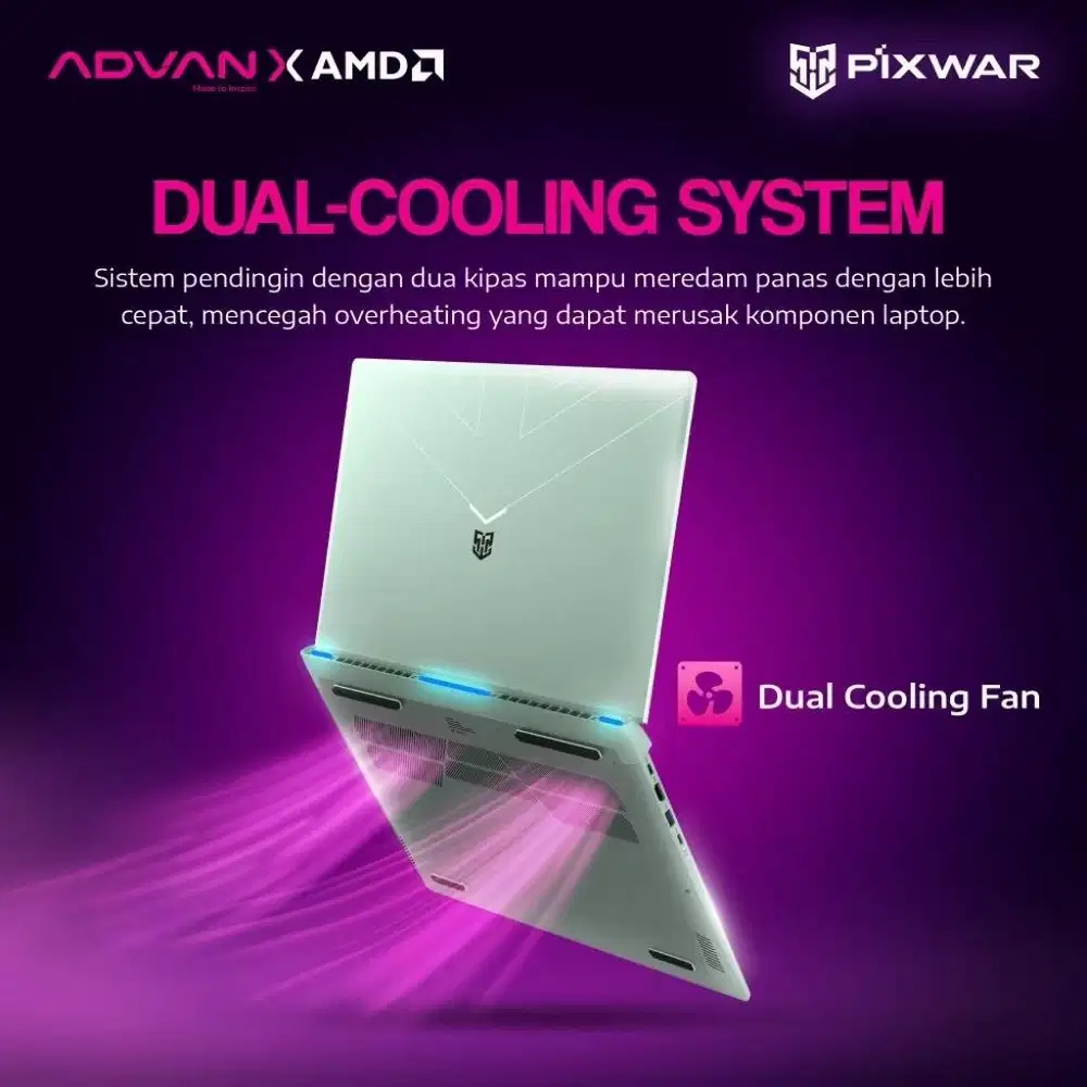 ADVAN PIXWAR T RYZEN 7 6800H 16GB 512SSD W11