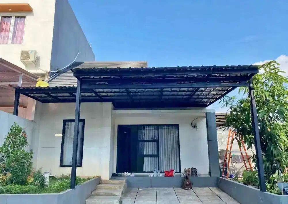 Kanopi rangka baja ringan