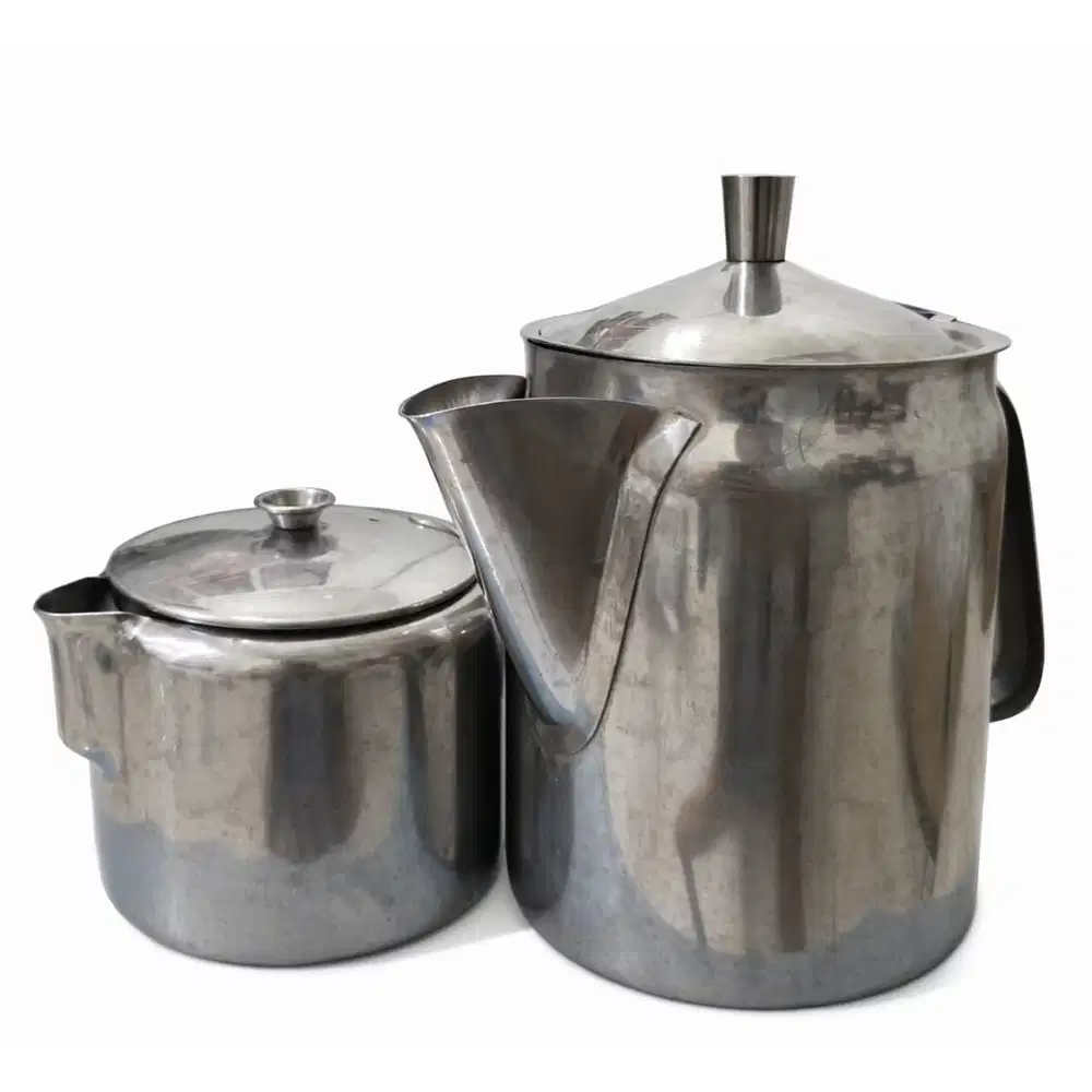 [PII-55] Preloved Teko Stainless Steel Tebal 2 PCS