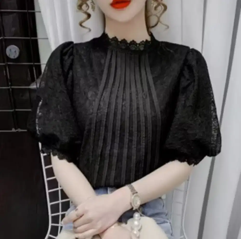 Blouse Brukat Kekinian Belinda Ada Furingnya