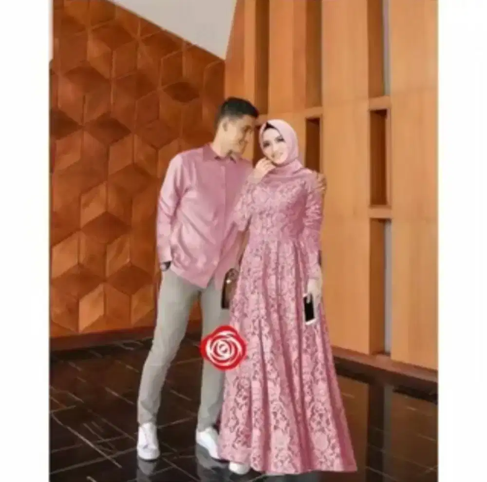 Couple Gamis Brukat Cantik Remina Gamis Kondangan