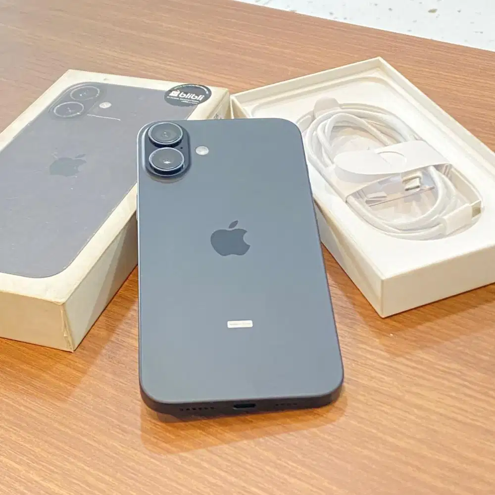 •Iphone 16 Plus 128GB Black,Resmi Indonesia Grnsi ON,Fullset Original