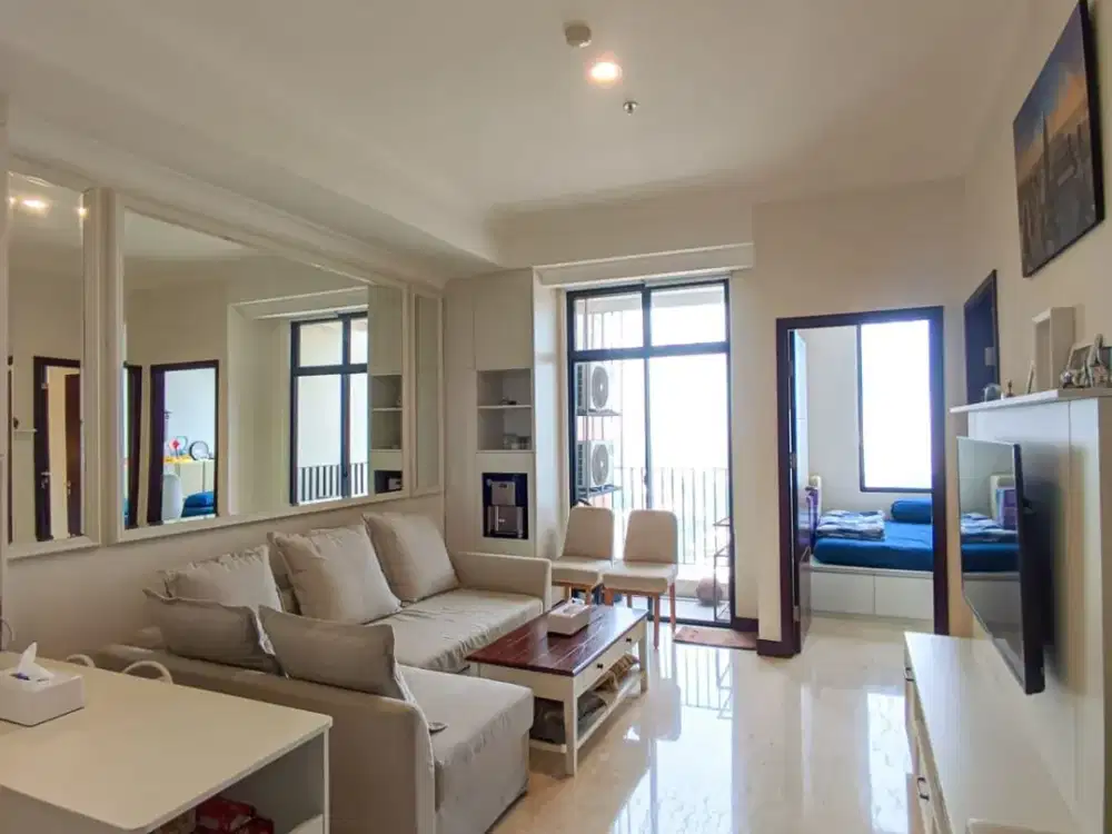 2 BR Apartemen Permata Hijau Suites , Full Furnished , Siap Huni , 12 jt / bln