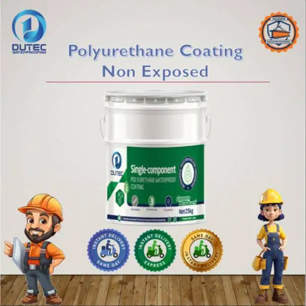 Dutec Polyurethane Coating Non Exposed J-214 20kg Gray / Black