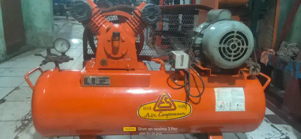 JUAL KOMPRESOR 1hp 1pk tabung gede 100 liter